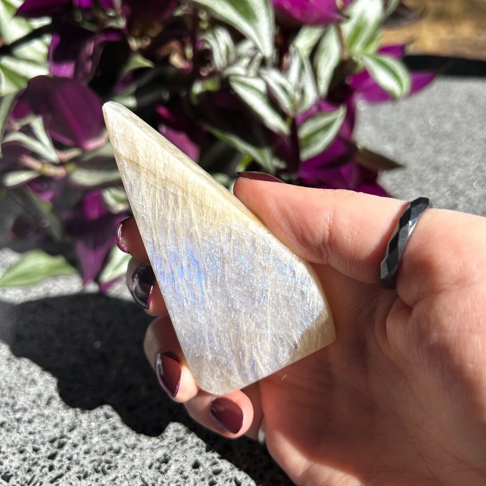 Blue Flash Moonstone Flame